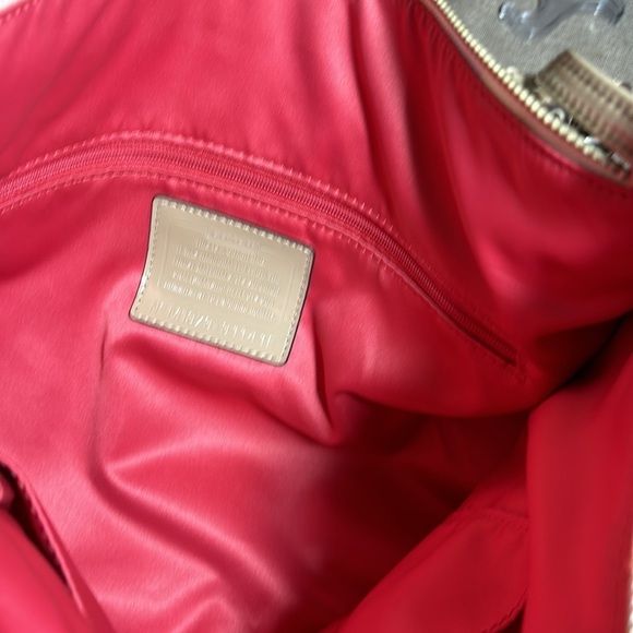 Coach 31141E Stamped Signature C Hallie East West Tote Bag - Picture 9 of 13